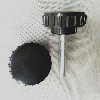 60#直紋把手 圓頭 手柄 手擰 支架 調(diào)節(jié) 可調(diào) 旋鈕 膠頭螺絲m6m8