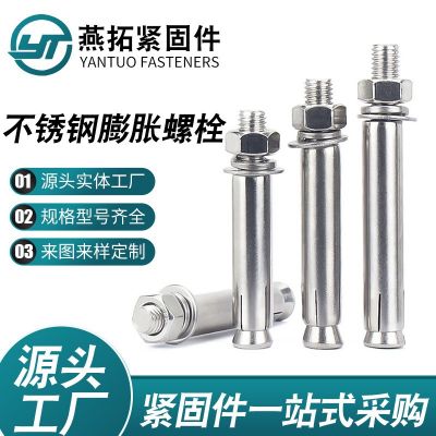 膨脹螺栓 拉爆螺栓外膨脹螺桿不銹鋼膨脹管建筑鍍鋅膨脹螺絲批發(fā)