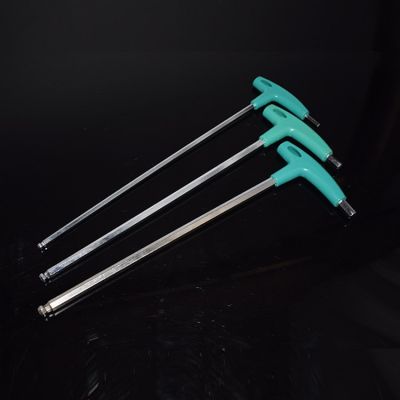 廠家供應加硬加長鍍鉻350長 膠柄 球頭 T型 內(nèi)六角扳手3 4 5 6 8