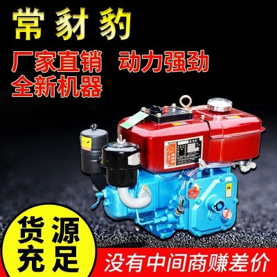 中國常州R170水冷柴油機 船用農用單杠水冷電啟動4馬力手搖發(fā)動機