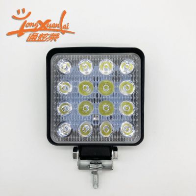 廠家批發(fā)越野車頂燈 48W方形工作燈 LED車燈 工程車燈eBAY 亞馬遜