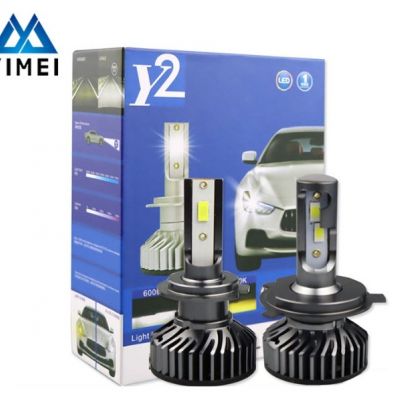 跨境F2槍色款汽車led前大燈H7LED車燈H4汽車改裝通用遠(yuǎn)近光一體