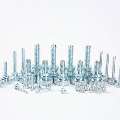 現(xiàn)貨鍍鋅手?jǐn)Q螺絲 滾花高臺(tái)氧化黑手?jǐn)Q螺絲批發(fā)GB834高頭滾花螺栓