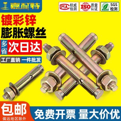 鐵彩鋅膨脹螺絲 拉爆螺栓外膨脹螺絲爆炸螺栓M6M8M10M1 2M14M16M20