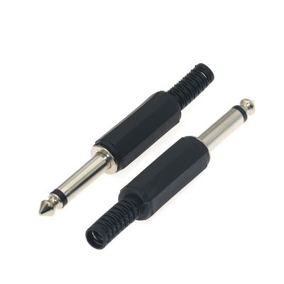 樂器專用 6.3mm插頭 6.35大二芯單聲道 公頭 音頻麥克風(fēng)話筒接頭