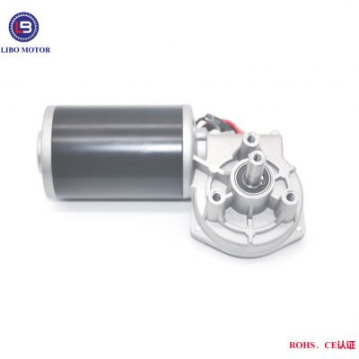 12V升降電機24V蝸輪蝸桿減速直流電機馬達