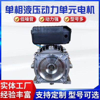 廠家供應單相異步電機液壓動力單元電機220V（國標全銅）