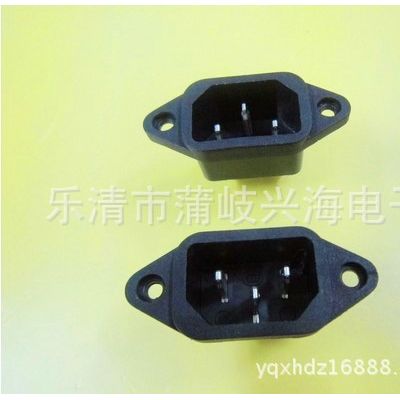 供應(yīng)電源插座 實(shí)心針AC04 電動(dòng)車(chē)充電口插座品字插座