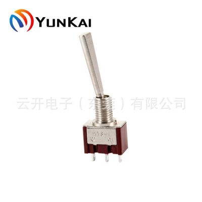 MTS-102-F1-2L 長柄三腳 兩檔ON-ON 可復(fù)位 撥動(dòng)開關(guān) 鈕子開關(guān)