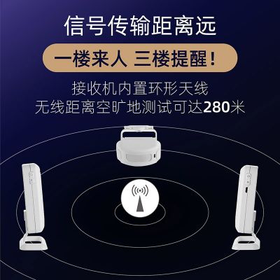 廠家批發(fā)店鋪別墅歡迎光臨進門紅外感應門鈴遠距離分體式迎賓門鈴