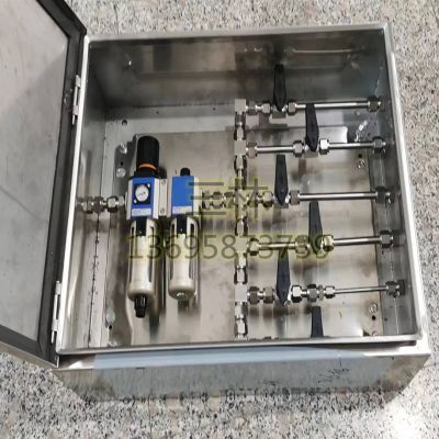 [源頭工廠]304不銹鋼電磁閥控制箱氣控柜攪拌站氣控箱4V210-08閥