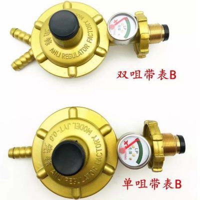先鋒煤氣減壓閥 家用燃?xì)饷簹庠顭崴鳒p壓閥 單嘴雙嘴 單雙表