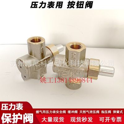 壓力表按鈕閥/燃?xì)饽ず斜矸肋^(guò)壓保護(hù)閥/微壓表保護(hù)閥/按測(cè)閥