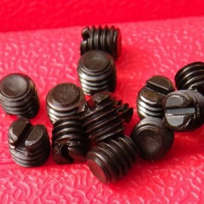 生產止付螺絲 一字平端緊定螺釘 開槽錐端定位螺釘 無頭螺絲