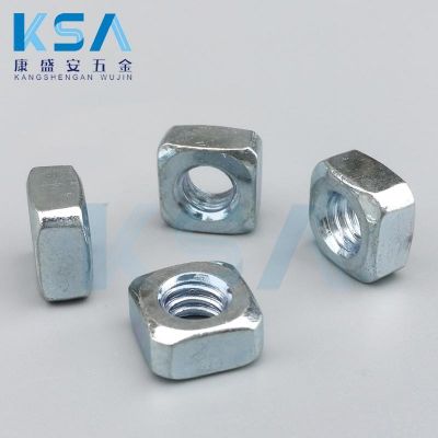 供應(yīng)美制鍍鋅四方螺母1/4－20 方型螺帽 四方螺母 四方螺帽