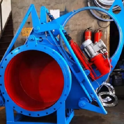 巨豪閥門 電動推桿盲板閥F943X DN400 DN800 DN900碳鋼扇形眼鏡閥