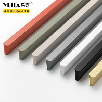 易嘉現(xiàn)代簡約柜門拉手鋁型材實心1米加長拉手抽屜櫥柜衣柜門把手