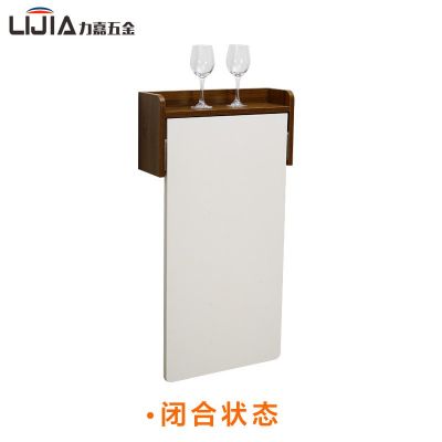 下翻式隱形折疊餐桌櫥柜書(shū)桌吧臺(tái)多功能壁掛懸掛桌隱藏式折疊吧臺(tái)