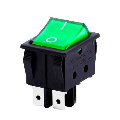 直銷防水帶燈船型開關(guān) 16A/125V 30*25mm 兩腳三擋 帶燈翹板開關(guān)