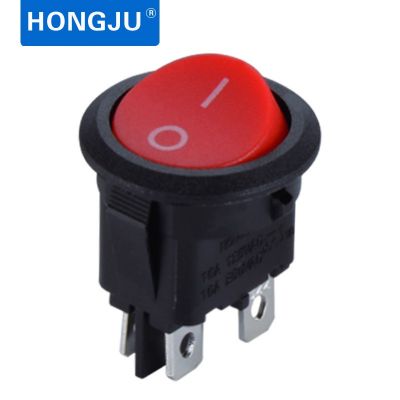 防水防火圓形船型開關(guān) 尼龍66 10A/125V3腳圓形翹板開關(guān) 廠家直銷