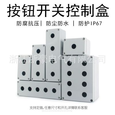 室外防水開關(guān)控制操作盒急停單孔按鈕盒1孔啟動(dòng)開關(guān)盒2/3/4孔五孔