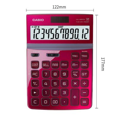 卡西歐DW-200TW鋼琴烤漆面板辦公財(cái)務(wù)太陽能時(shí)尚計(jì)算器計(jì)算機(jī)辦公
