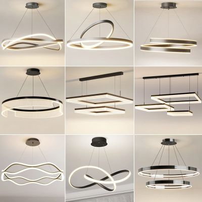 客廳吊燈輕奢北歐網(wǎng)紅燈具現(xiàn)代簡約大氣主燈極簡風套餐2024年新款