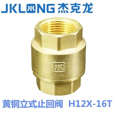 寧波杰克龍H12X-16T絲扣內(nèi)螺紋6分水單向逆止臥立dn25黃銅止回閥