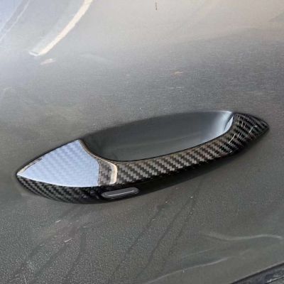 適用于保時(shí)捷Panamera 971碳纖維門(mén)拉手 帕拉梅拉干碳外門(mén)拉手殼