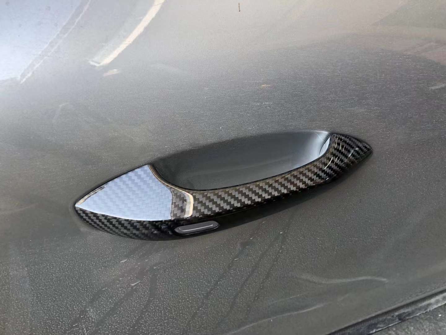 17-22帕拉梅拉971碳纖維門拉手 (3)