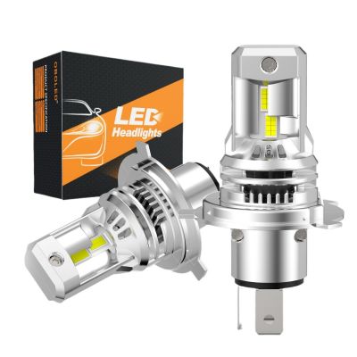 新品汽車大燈泡H4一體直插式大燈大功率LED前照燈高亮遠(yuǎn)近光車燈