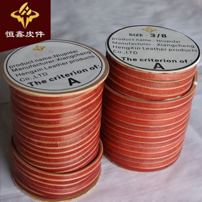 工業(yè)圓輪帶 工業(yè)縫紉機牛皮帶 3/8 5/16釘扣機傳動帶耐磨扁皮繩