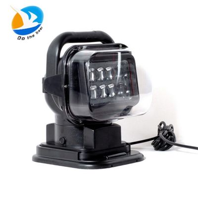 50W 車載無線LED遙控探照燈 船用搜索燈360°旋轉(zhuǎn) 越野車車頂燈