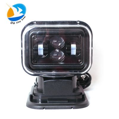 車載遙控探照燈 LED搜索燈 30W50W60W 360°旋轉(zhuǎn)船用越野車吸頂燈