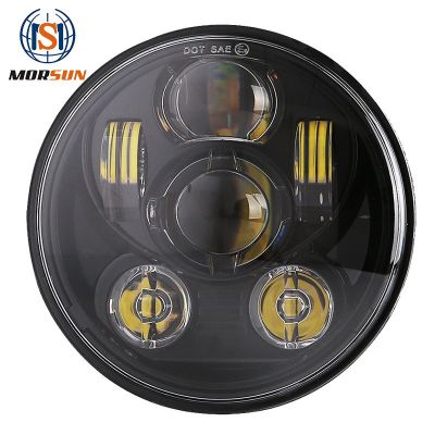 承光電子 5.75寸哈雷前大燈 led改裝大燈 45W哈雷機車改裝前照燈