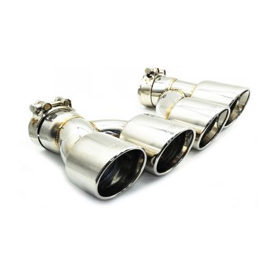 適用于寶馬新5系G30G38525530540改裝雙邊四出排氣M5不銹鋼黑尾喉