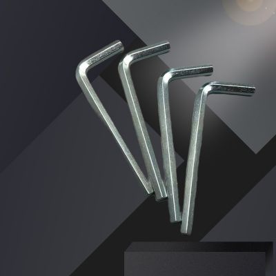加硬藍(lán)白鋅內(nèi)六角方扳手L型內(nèi)六角扳手公制2~10mm平頭內(nèi)六角工具