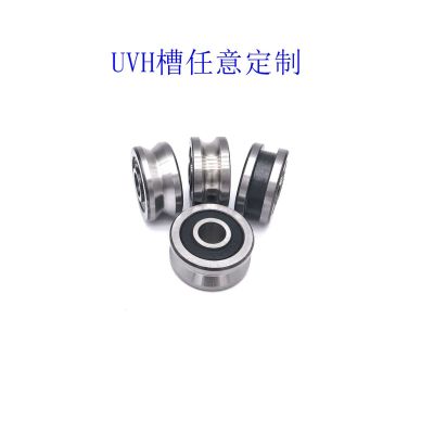 紡織機(jī)帶槽軸承U型v型 走導(dǎo)軌 滑輪 H型凹槽內(nèi)12外42厚19走20光軸