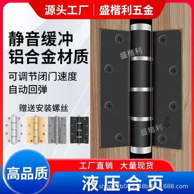 盛楷利五金液壓緩沖阻尼隱形門合頁(yè)鋁合金自動(dòng)閉門關(guān)門器暗門合頁(yè)