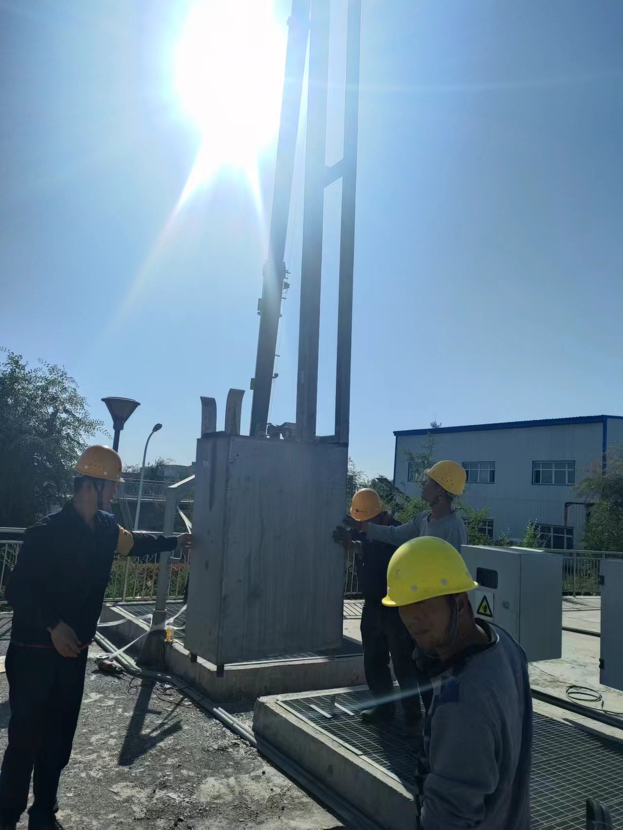 推流器帶水安裝現(xiàn)場(chǎng)（5）